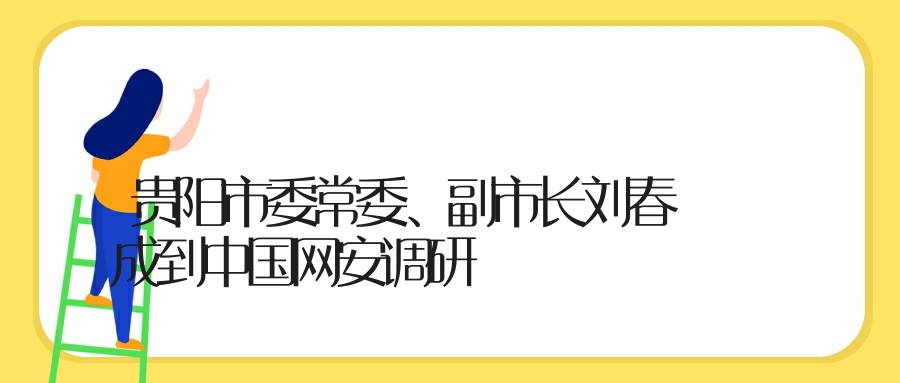 贵阳市委常委、副市长刘春成到中国网安调研